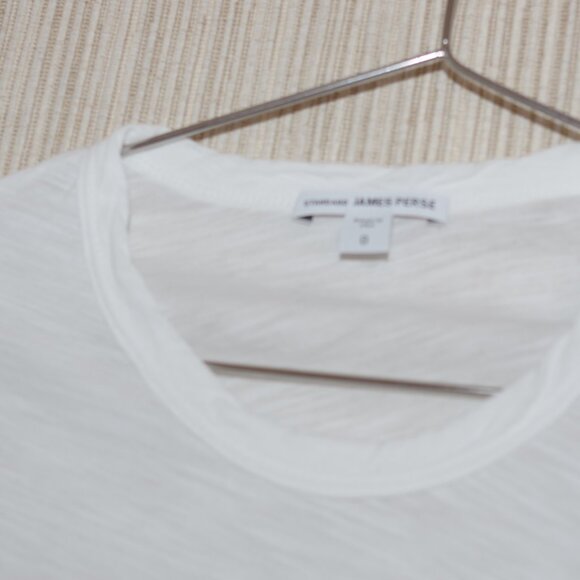 Standard James Perse estilo WUA 3361 tee white crew neck long sleeve tee Size: 0 - Picture 5 of 7
